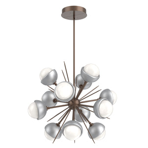 Hammerton Studio - CHB0093-0A-BB-WL-001-L3-CS - LED Chandelier - Cabochon - Burnished Bronze