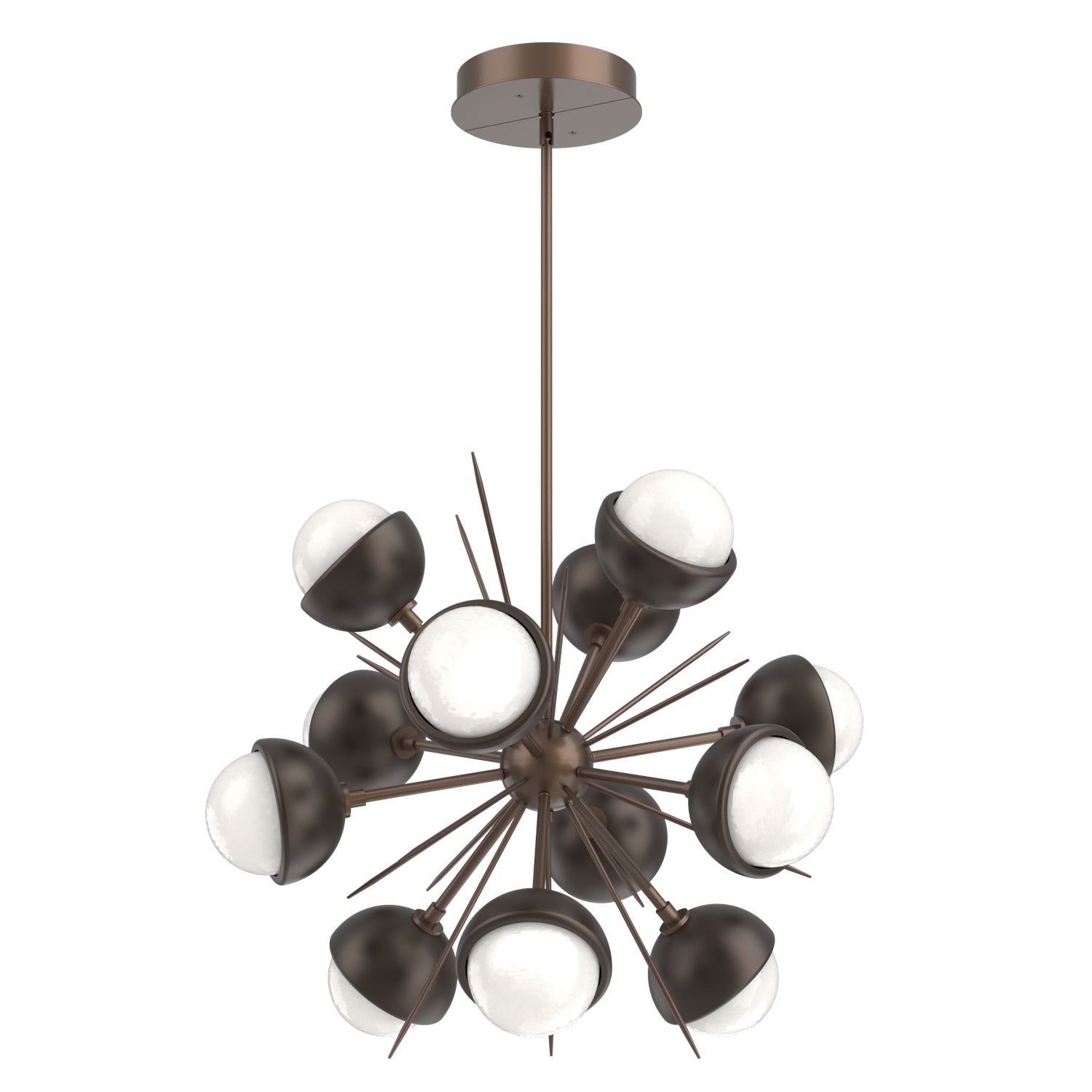 Hammerton Studio - CHB0093-0A-BB-WL-001-L3-FB - LED Chandelier - Cabochon - Burnished Bronze