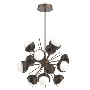 Hammerton Studio - CHB0093-0A-BB-WL-001-L3-FB - LED Chandelier - Cabochon - Burnished Bronze