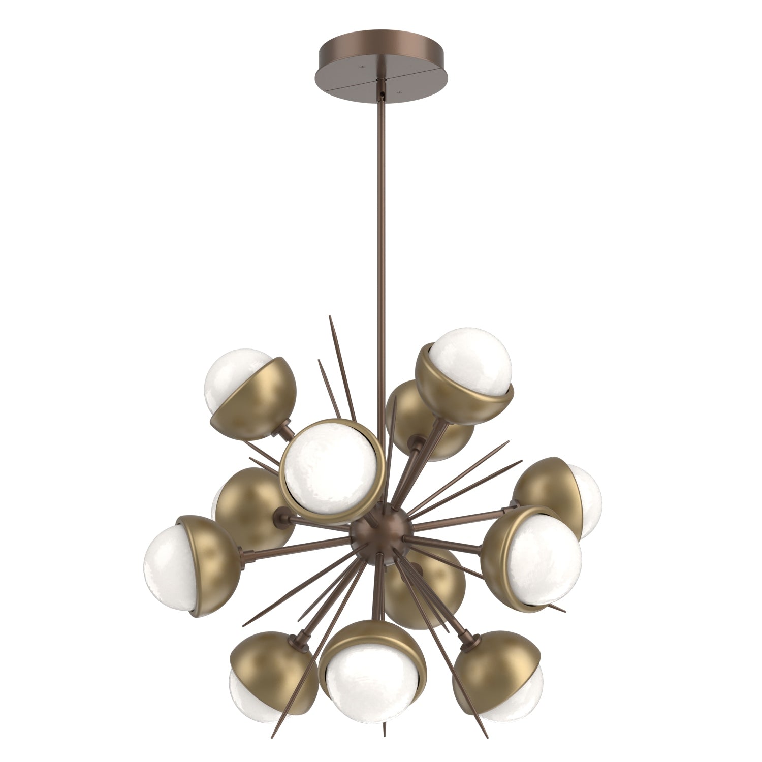 Hammerton Studio - CHB0093-0A-BB-WL-001-L3-GB - LED Chandelier - Cabochon - Burnished Bronze