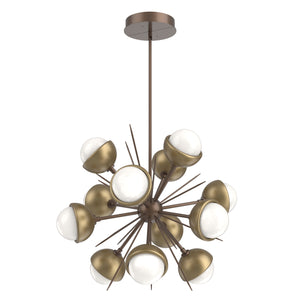 Hammerton Studio - CHB0093-0A-BB-WL-001-L3-GB - LED Chandelier - Cabochon - Burnished Bronze