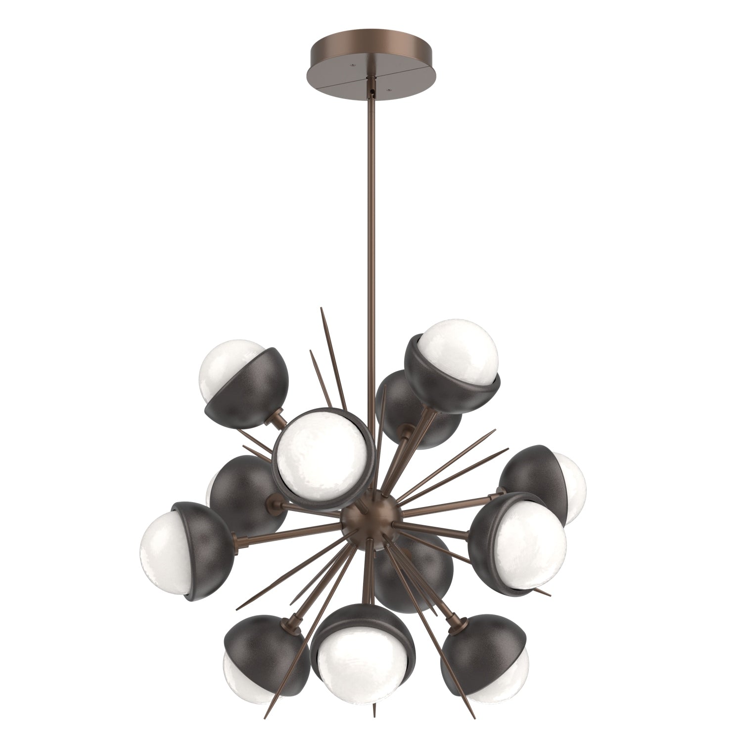Hammerton Studio - CHB0093-0A-BB-WL-001-L3-GP - LED Chandelier - Cabochon - Burnished Bronze