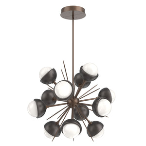 Hammerton Studio - CHB0093-0A-BB-WL-001-L3-GP - LED Chandelier - Cabochon - Burnished Bronze