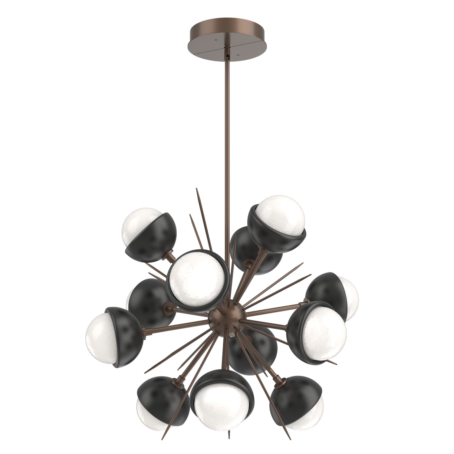 Hammerton Studio - CHB0093-0A-BB-WL-001-L3-MB - LED Chandelier - Cabochon - Burnished Bronze