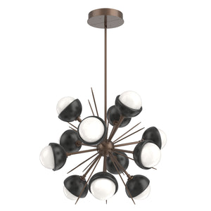 Hammerton Studio - CHB0093-0A-BB-WL-001-L3-MB - LED Chandelier - Cabochon - Burnished Bronze