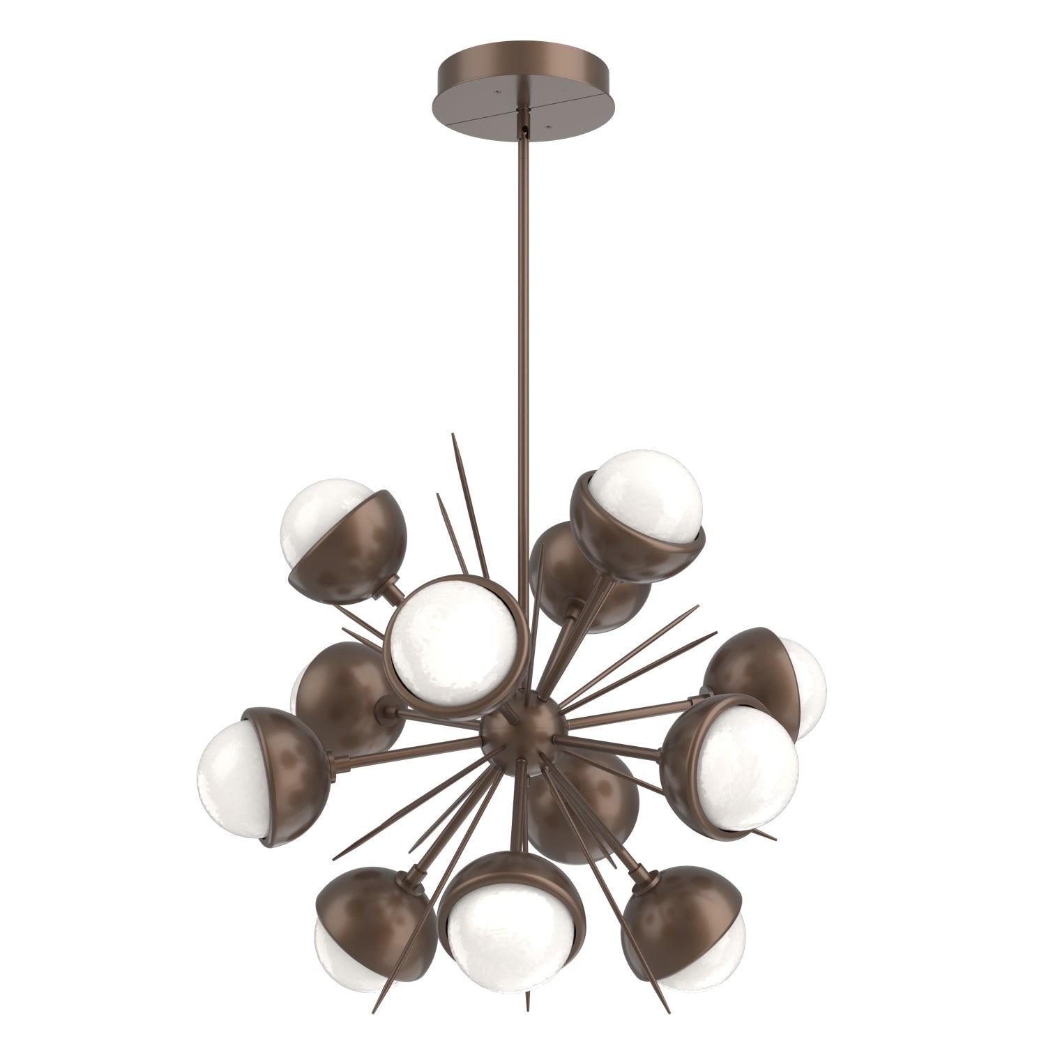 Hammerton Studio - CHB0093-0A-BB-WL-001-L3-MS - LED Chandelier - Cabochon - Burnished Bronze