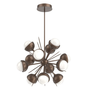 Hammerton Studio - CHB0093-0A-BB-WL-001-L3-MS - LED Chandelier - Cabochon - Burnished Bronze