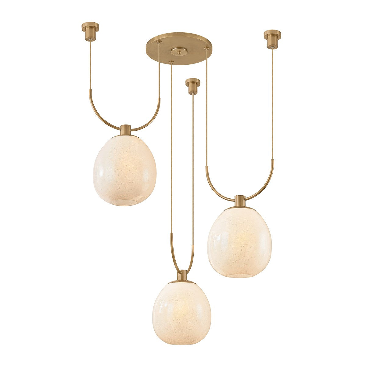 Troy Lighting - F7536-PBR - Three Light Chandelier - Jove - Patina Brass