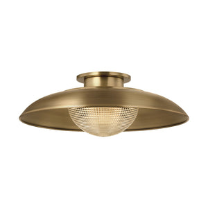 Troy Lighting - C4118-PBR - One Light Semi Flush Mount - Braxton - Patina Brass