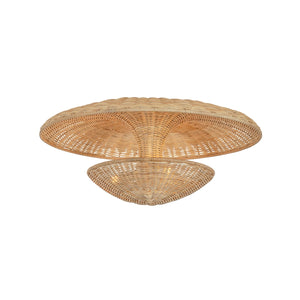 Troy Lighting - C6222-BRL - Three Light Semi Flush Mount - Draco - Bronze Leaf