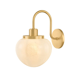 Mitzi - H1093101-AGB - One Light Wall Sconce - Kristen - Aged Brass