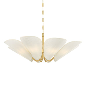 Mitzi - H1095808-AGB - Eight Light Chandelier - Winifred - Aged Brass