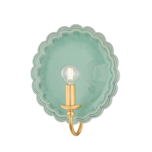 Mitzi - H1140101-AGB/CMC - One Light Wall Sconce - Paulette - Aged Brass