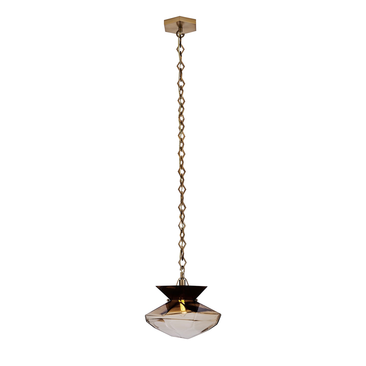 Kalco - 528313WB - One Light Pendant - Bolsa - Winter Brass