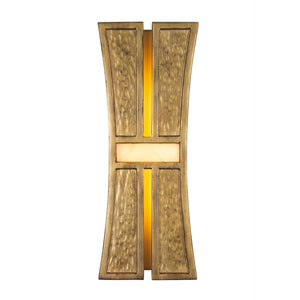 Kalco - 528421RBG - LED Wall Sconce - Dos - Rustic Gold and Brushed Gold
