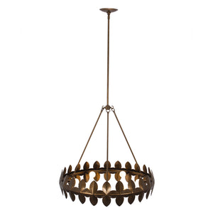 Kalco - 529055PAB - Six Light Chandelier - Vittoria - Pearlized Antique Brass