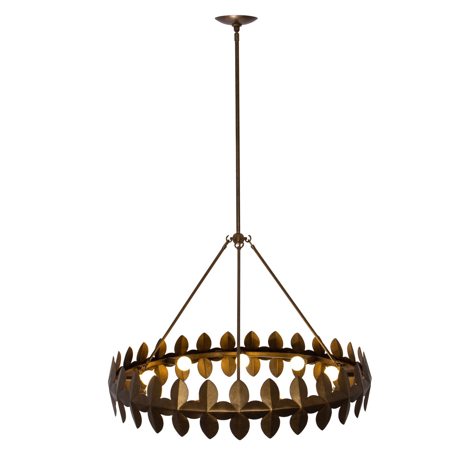 Kalco - 529056PAB - Nine Light Chandelier - Vittoria - Pearlized Antique Brass