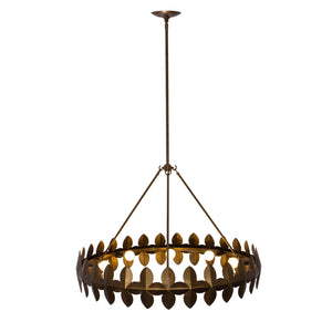Kalco - 529056PAB - Nine Light Chandelier - Vittoria - Pearlized Antique Brass