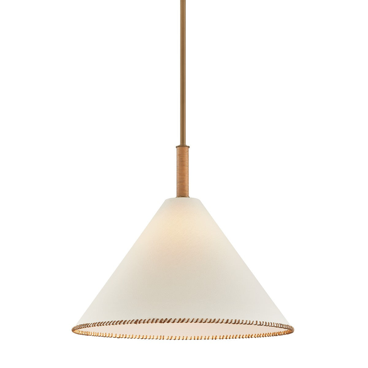 Troy Lighting - F2524-PBR - One Light Pendant - Stoney - Patina Brass