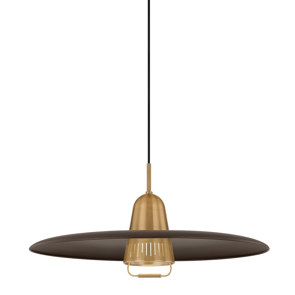 Troy Lighting - F2625-PBR/BRZ - One Light Pendant - Gilroy - Patina Brass