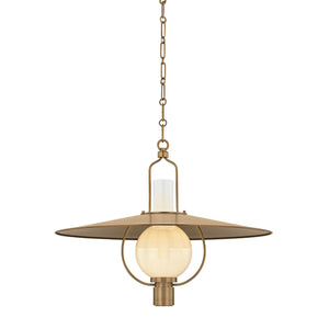 Troy Lighting - F2730-PBR - One Light Lantern - Cahill - Patina Brass