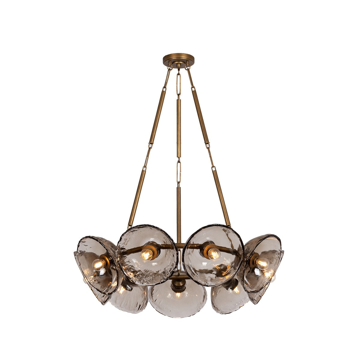 Troy Lighting - F5436-PGL - Nine Light Chandelier - Diego - Patina Gold Leaf