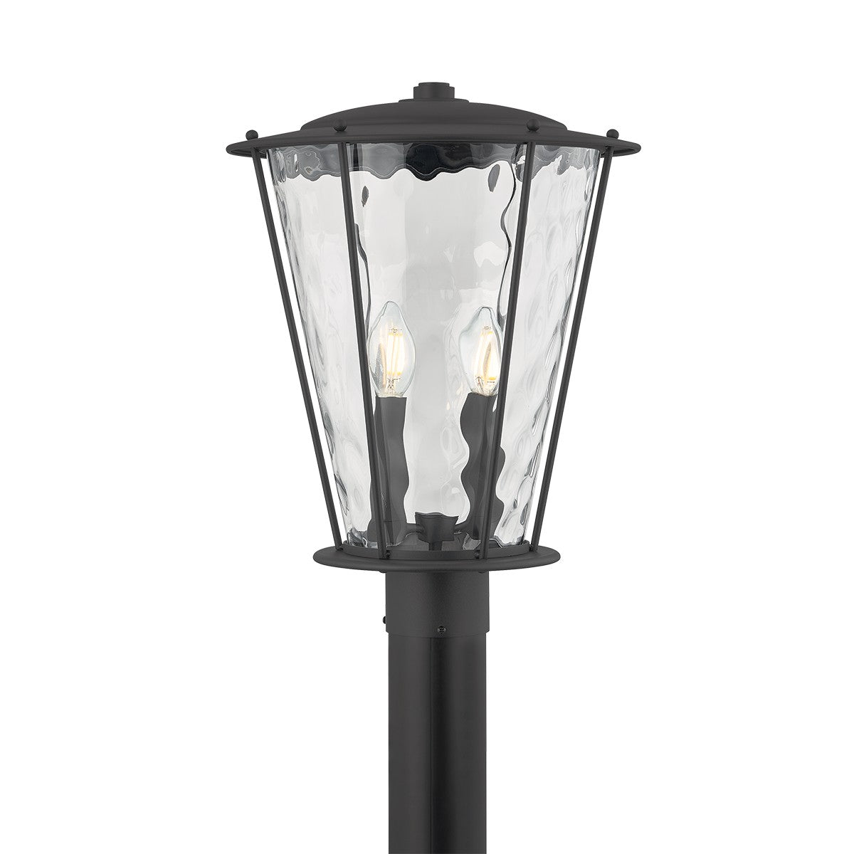 Troy Lighting - P7115-TBK - Two Light Post Mount - Jantzen - Texture Black