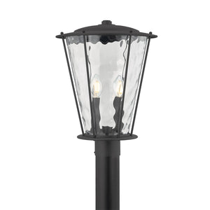 Troy Lighting - P7115-TBK - Two Light Post Mount - Jantzen - Texture Black