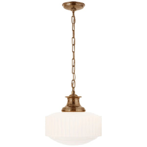 Visual Comfort Signature - TOB 5158HAB-WG - One Light Pendant - Milton Road - Hand-Rubbed Antique Brass
