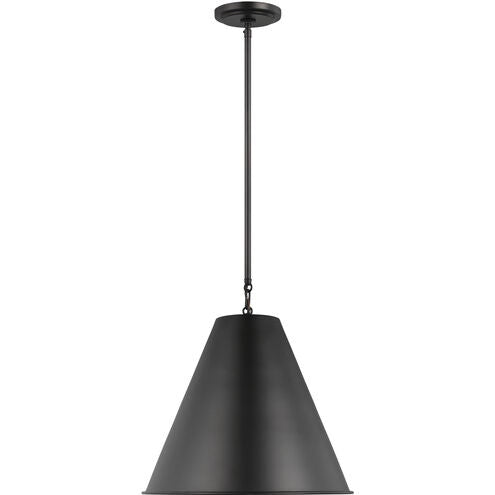 Visual Comfort Studio - 6585101-112 - One Light Pendant - Gordon - Midnight Black
