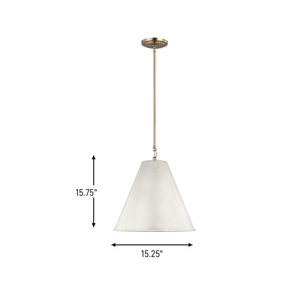 Visual Comfort Studio - 6585101-817 - One Light Pendant - Gordon - Antique White