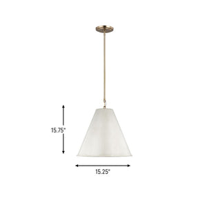 Visual Comfort Studio - 6585101-817 - One Light Pendant - Gordon - Antique White