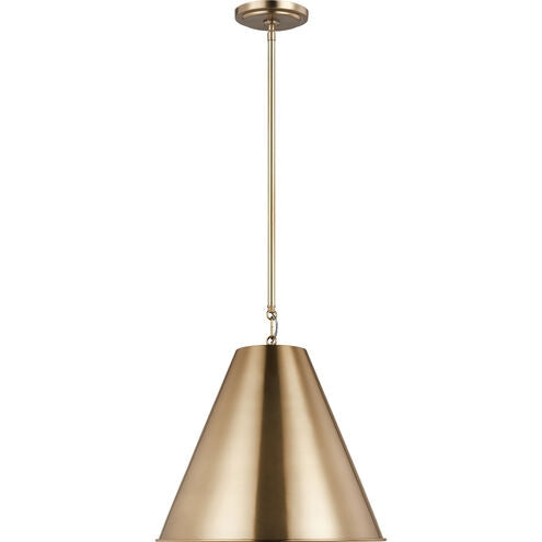 Visual Comfort Studio - 6585101-848 - One Light Pendant - Gordon - Satin Brass