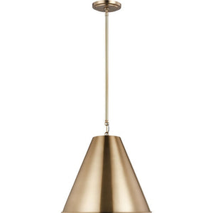 Visual Comfort Studio - 6585101EN3-848 - One Light Pendant - Gordon - Satin Brass