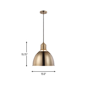 Visual Comfort Studio - 6680301-848 - One Light Pendant - Huey - Satin Brass