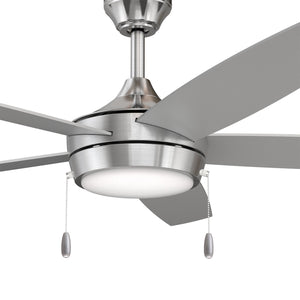 Progress Lighting - P250125-009-30 - 52" Ceiling Fan - Nolyn V - Brushed Nickel