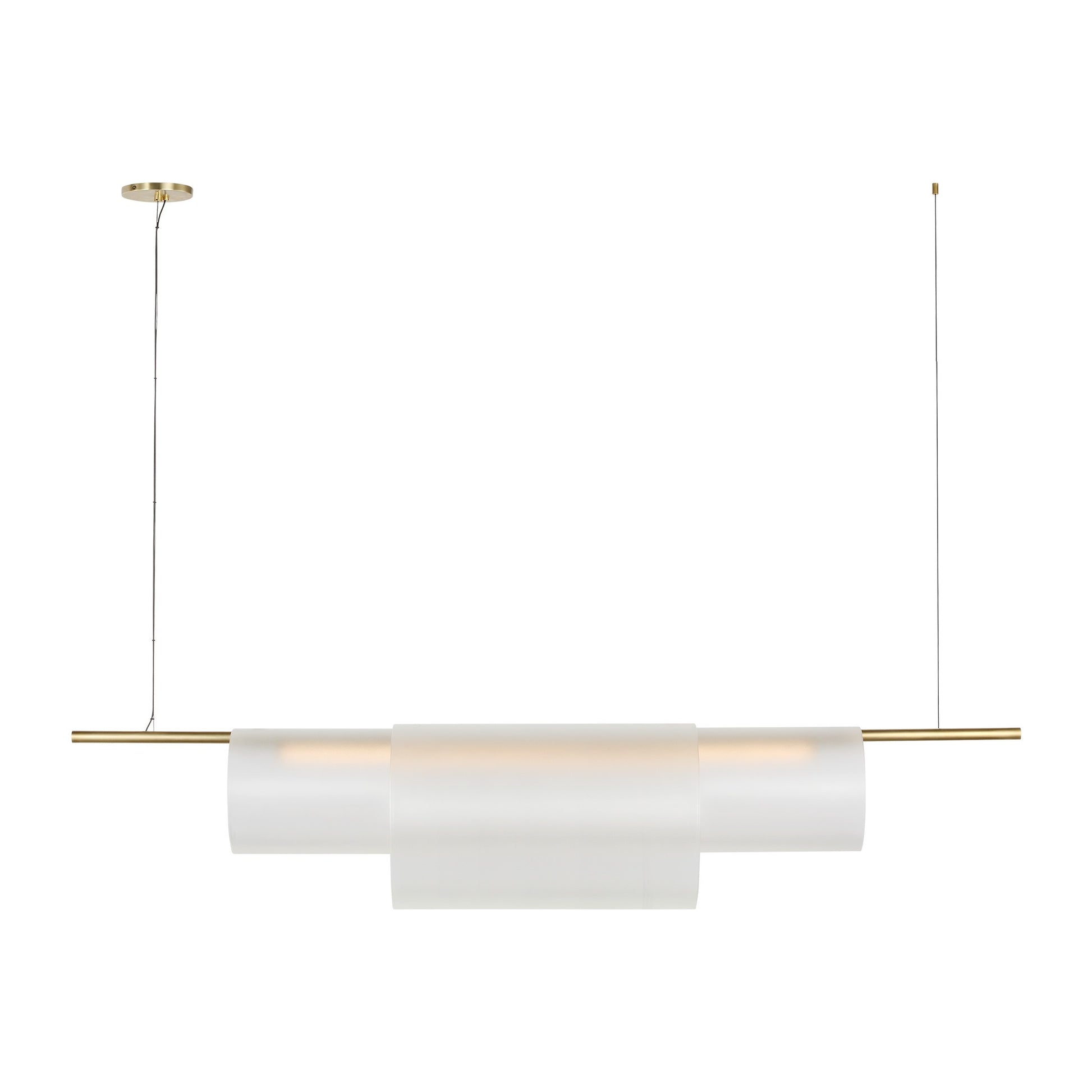 Visual Comfort Modern - PBLS80627HABEG - LED Linear Chandelier - Trace - Hand-Rubbed Antique Brass