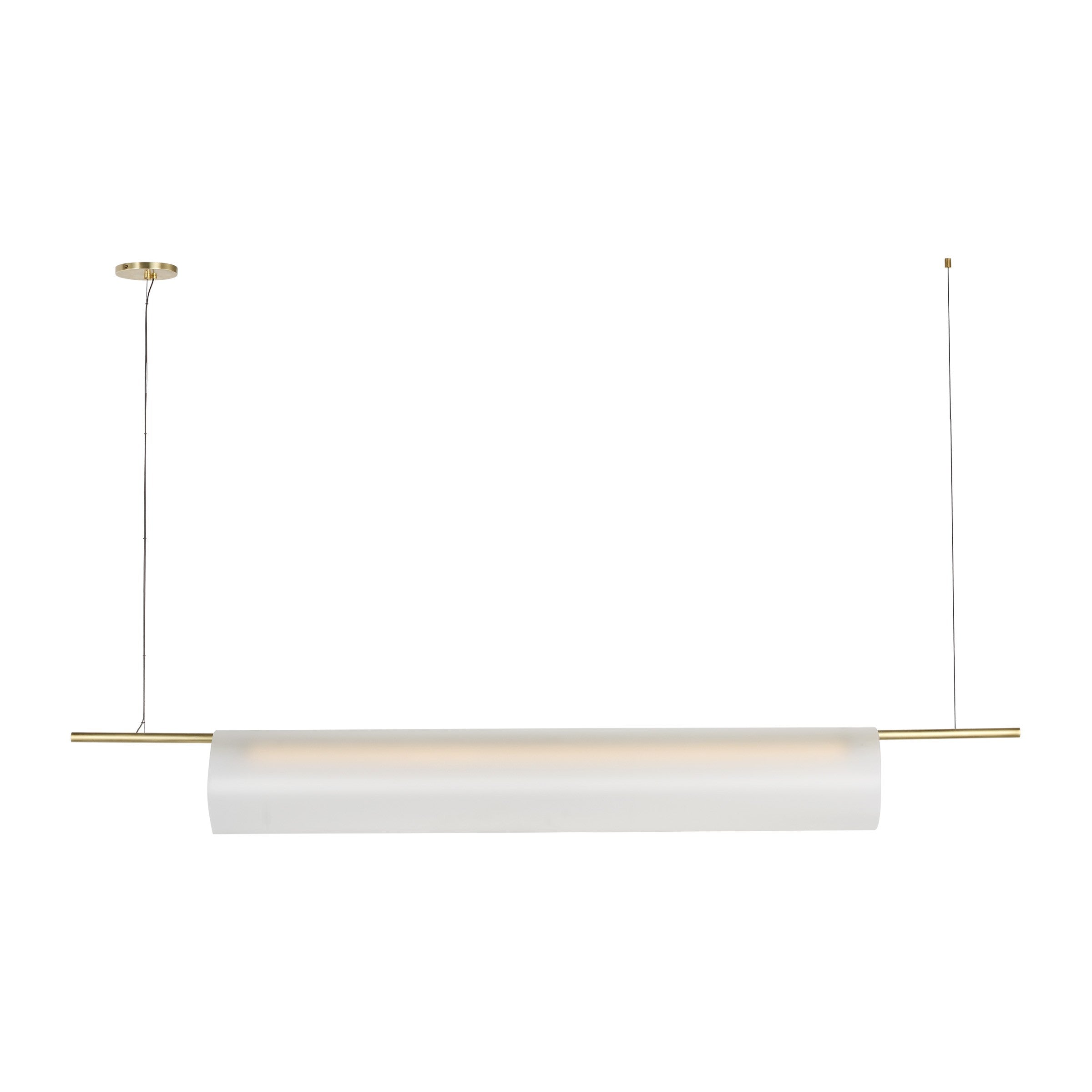 Visual Comfort Modern - PBLS80727HABEG - LED Linear Chandelier - Trace - Hand-Rubbed Antique Brass
