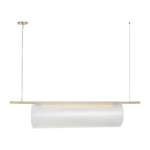 Visual Comfort Modern - PBLS80827HABEG - LED Linear Chandelier - Trace - Hand-Rubbed Antique Brass