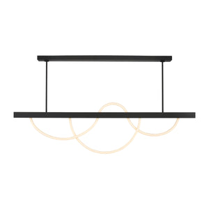 Visual Comfort Modern - SLLS83927B - LED Linear Chandelier - Uneri - Nightshade Black
