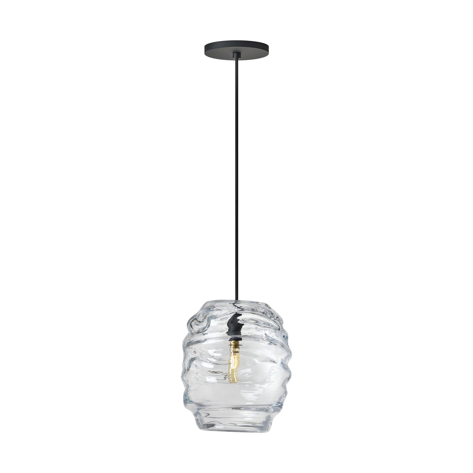 Visual Comfort Modern - SLPD865BCG - One Light Pendant - Audra - Nightshade Black