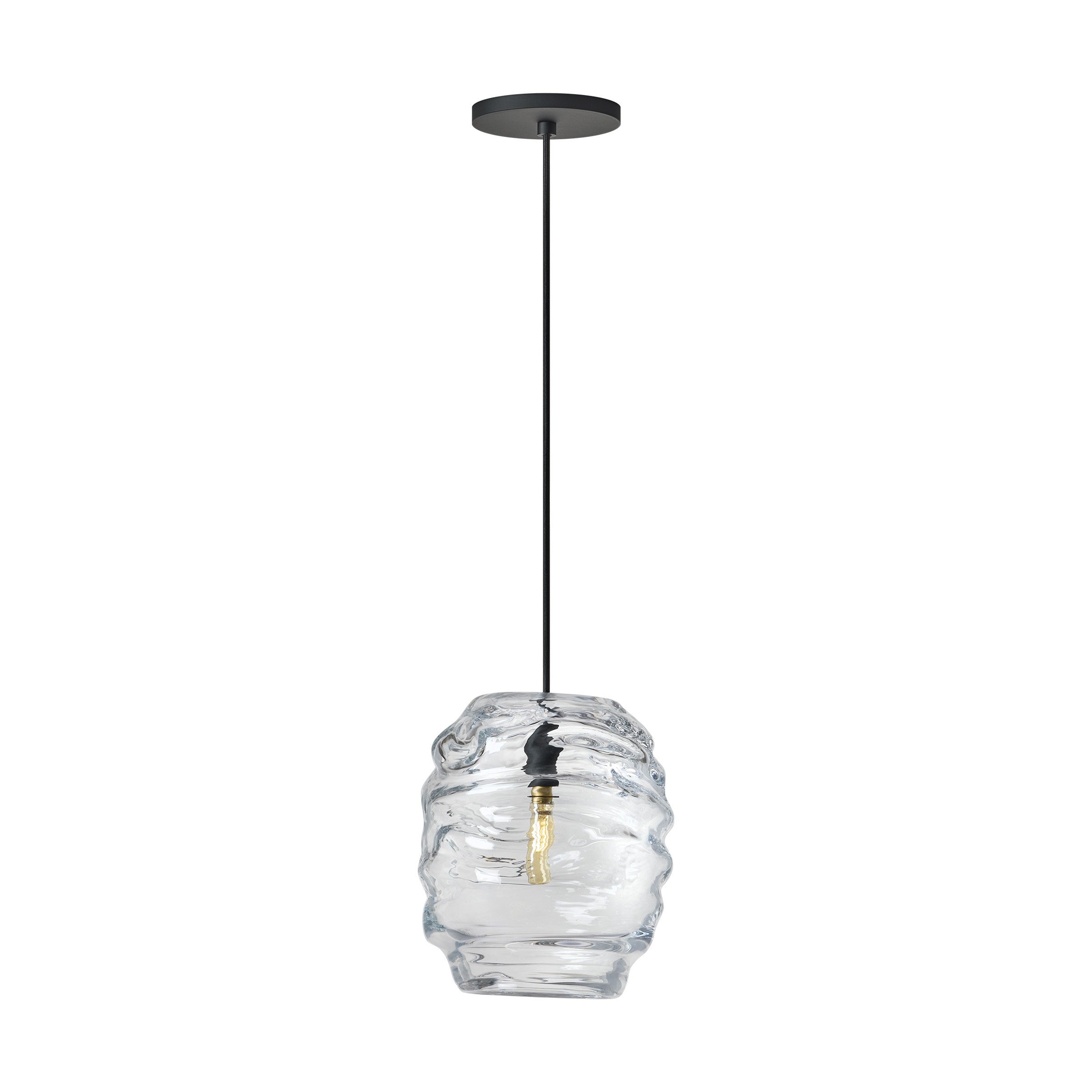 Visual Comfort Modern - SLPD865BCG - One Light Pendant - Audra - Nightshade Black