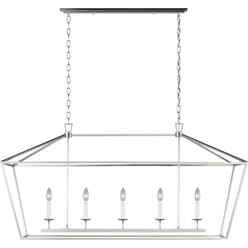 Visual Comfort Studio - 6692605-962 - Five Light Linear Chandelier - Dianna - Brushed Nickel
