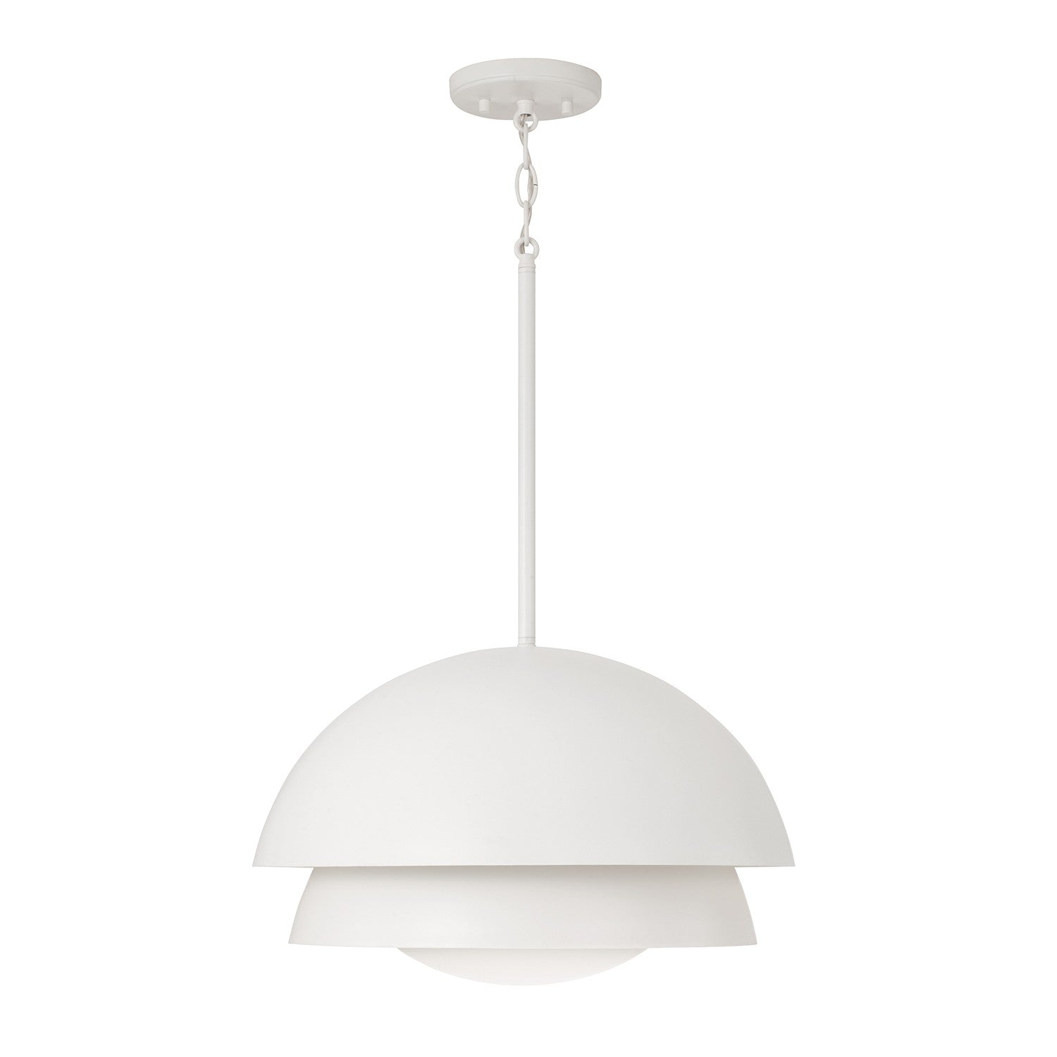 Capital Lighting - 359211WE - One Light Pendant - Jensen - Matte White