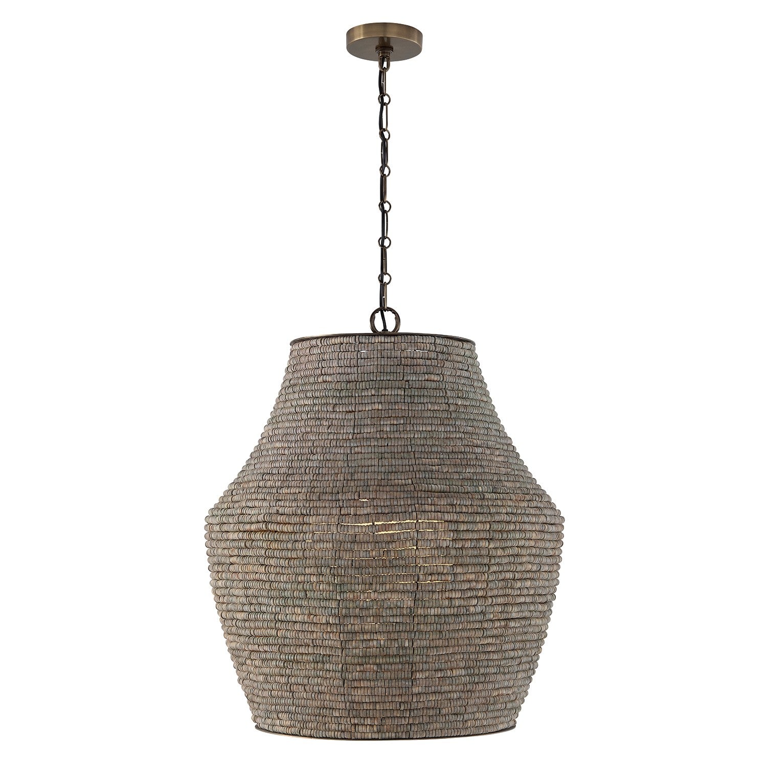 Capital Lighting - 359713AGD - One Light Pendant - Morada - Aegean Grey and Dark Brass