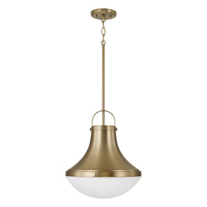 Capital Lighting - 361411AD - One Light Pendant - Arlo - Aged Brass