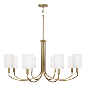 Capital Lighting - 459581AD-716 - Eight Light Chandelier - Adrian - Aged Brass
