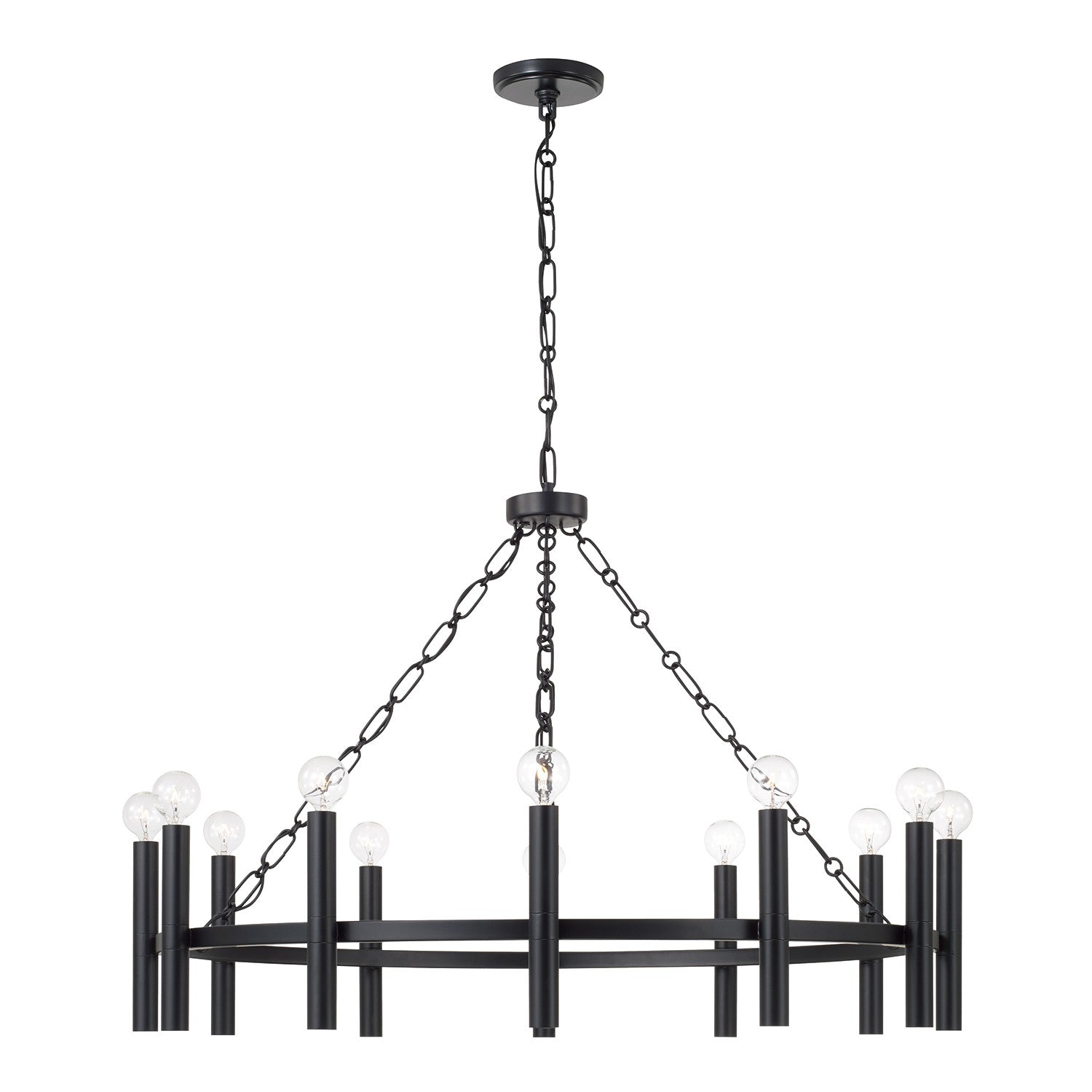Capital Lighting - 462001MB - 12 Light Chandelier - Winton - Matte Black