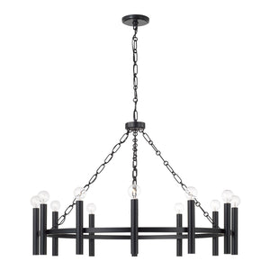 Capital Lighting - 462001MB - 12 Light Chandelier - Winton - Matte Black