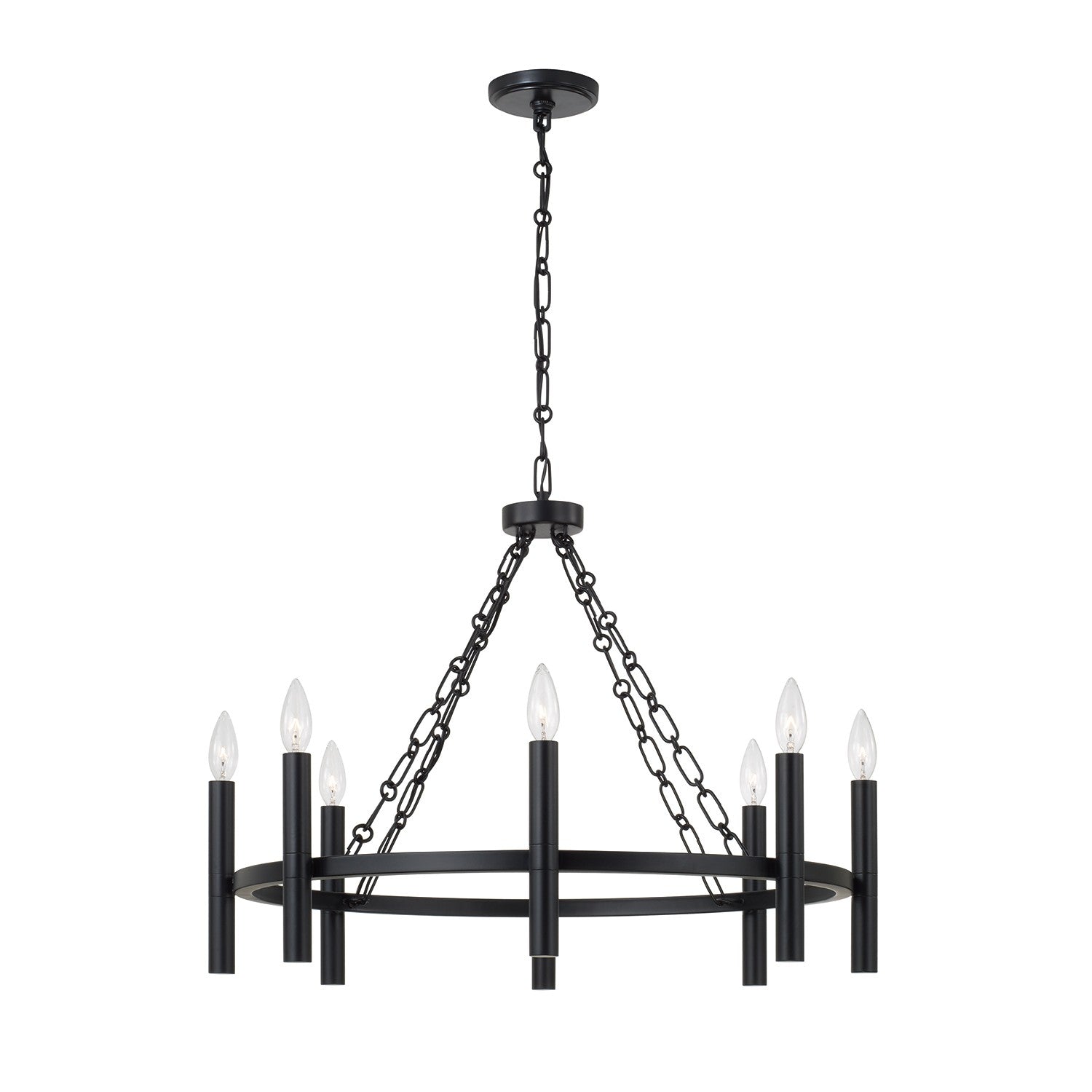 Capital Lighting - 462081MB - Eight Light Chandelier - Winton - Matte Black